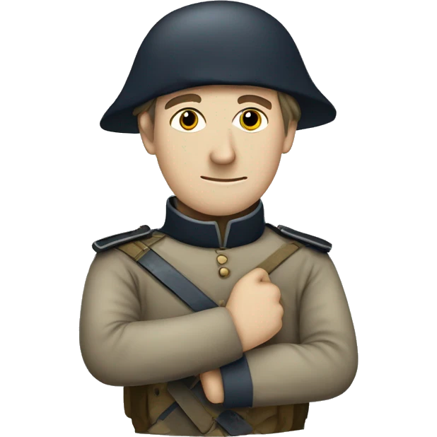 soldier with a bandaged hand in the Crimean War emoji