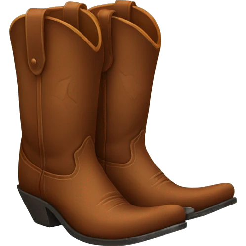 Cowboy boots emoji
