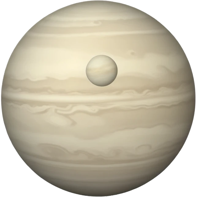 Venus planet emoji, pale grey sphere, hazy soft blurred surface all over, simple and round emoji