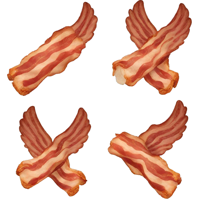 Bacon with wings emoji