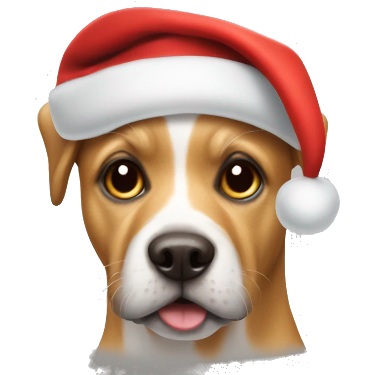 Dog with Santa hat  emoji