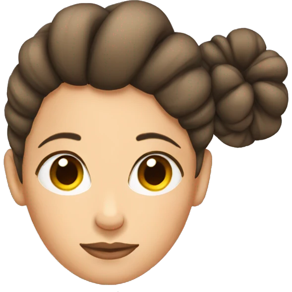 woman hair in bun sleeping  emoji