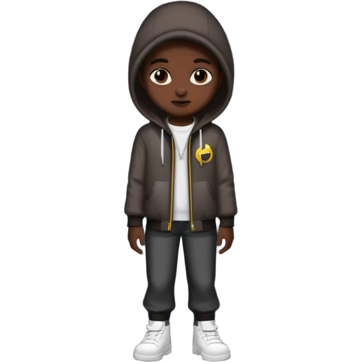 cool street outfit with dark night emoji