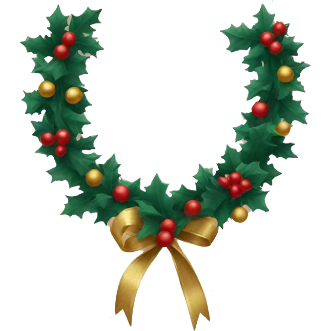 Christmas garland  emoji