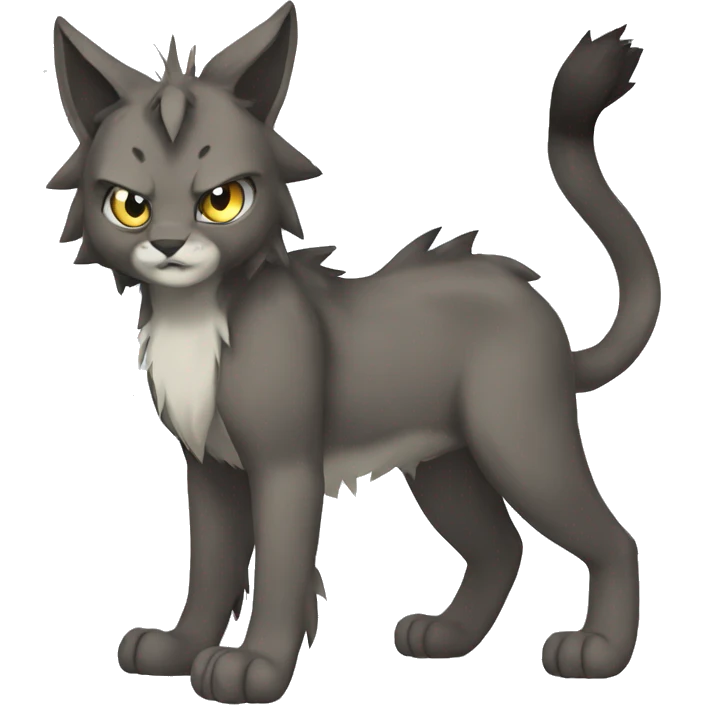 dark Lynx-Fakemon full body emoji