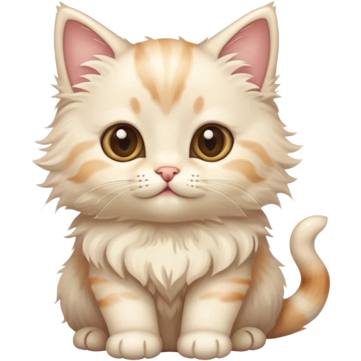 Cute kitten waiting for soap emoji