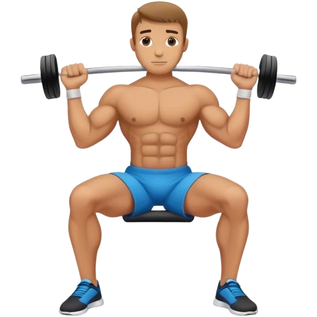 man weighted wrist curl emoji