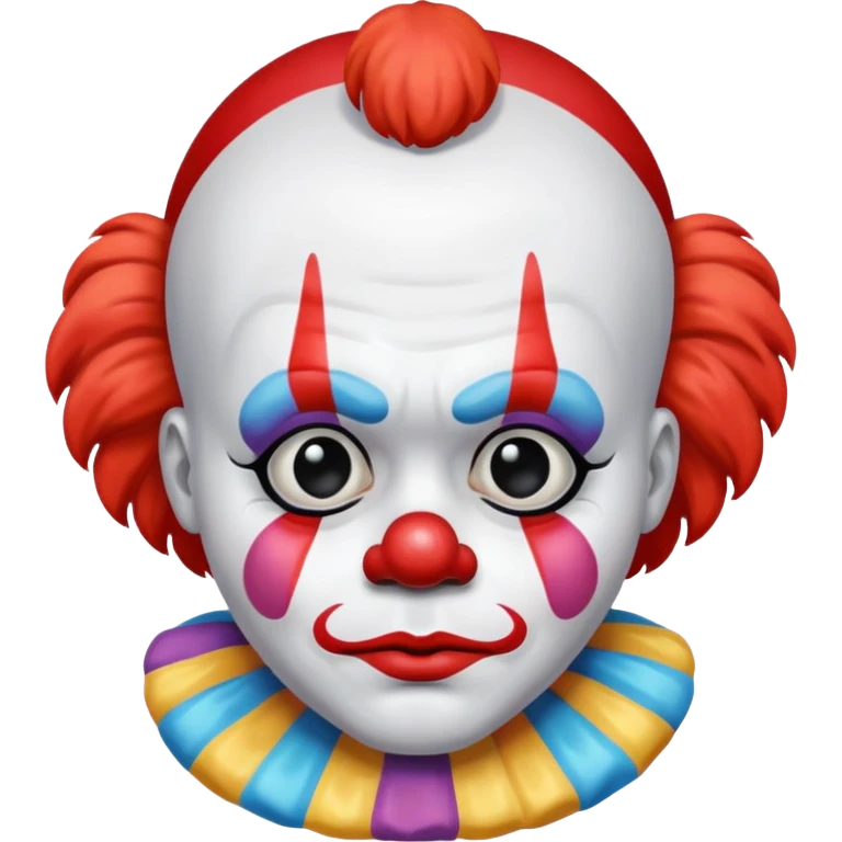 clowns with sad 😢 face without tears along with some body emoji