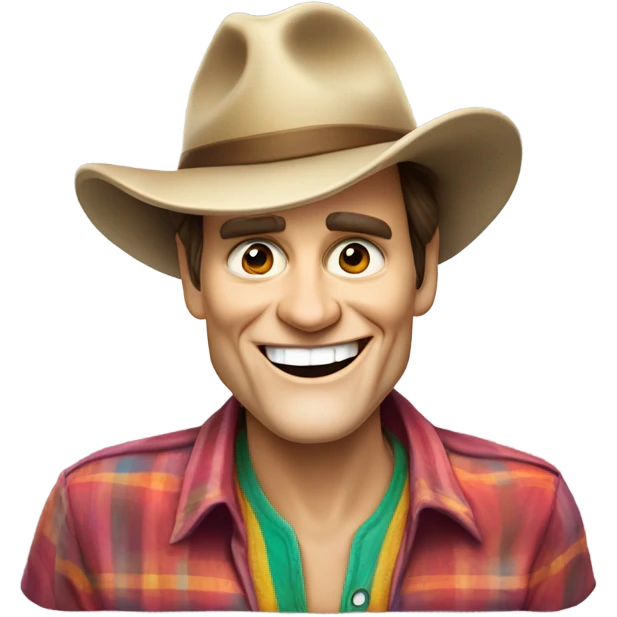 jim carrey face at the beach shirt and hat tour guide look emoji