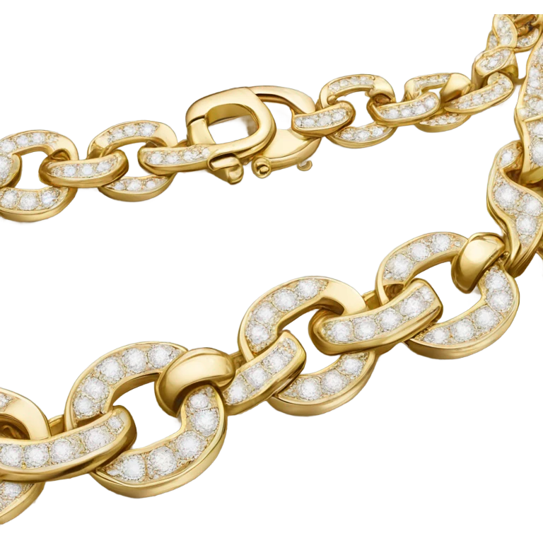 Vvs Diamond Cuban chain emoji