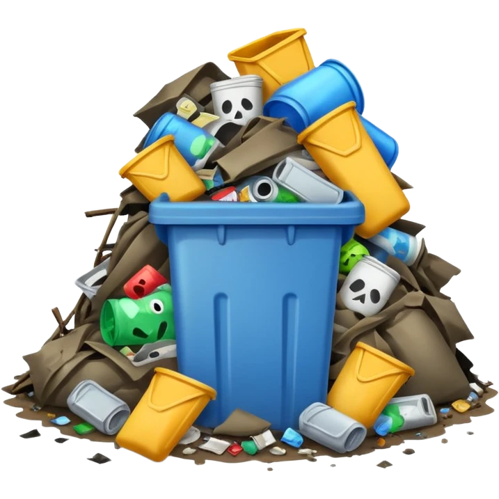 trash tiny emoji