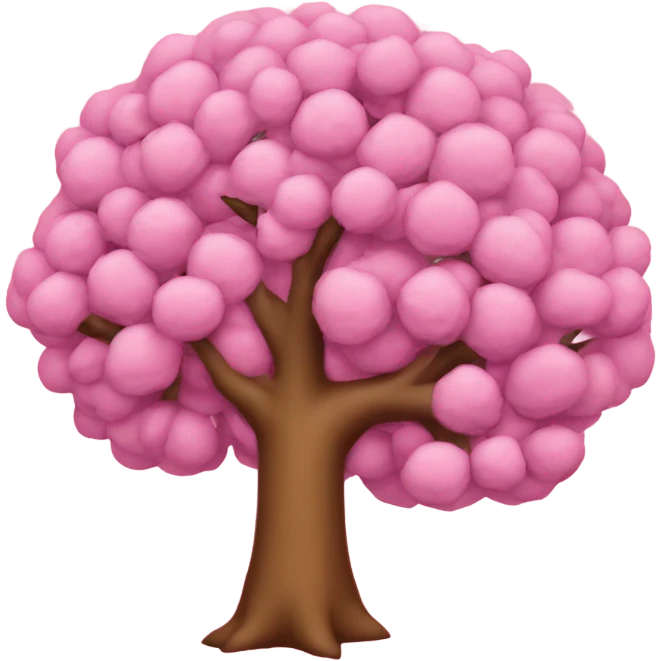 Árbol rosado emoji