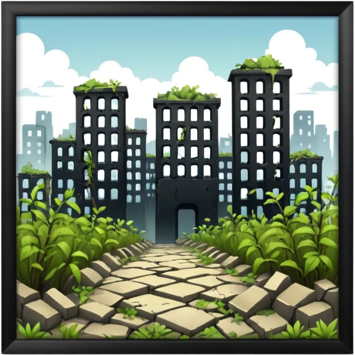 abandoned city emoji