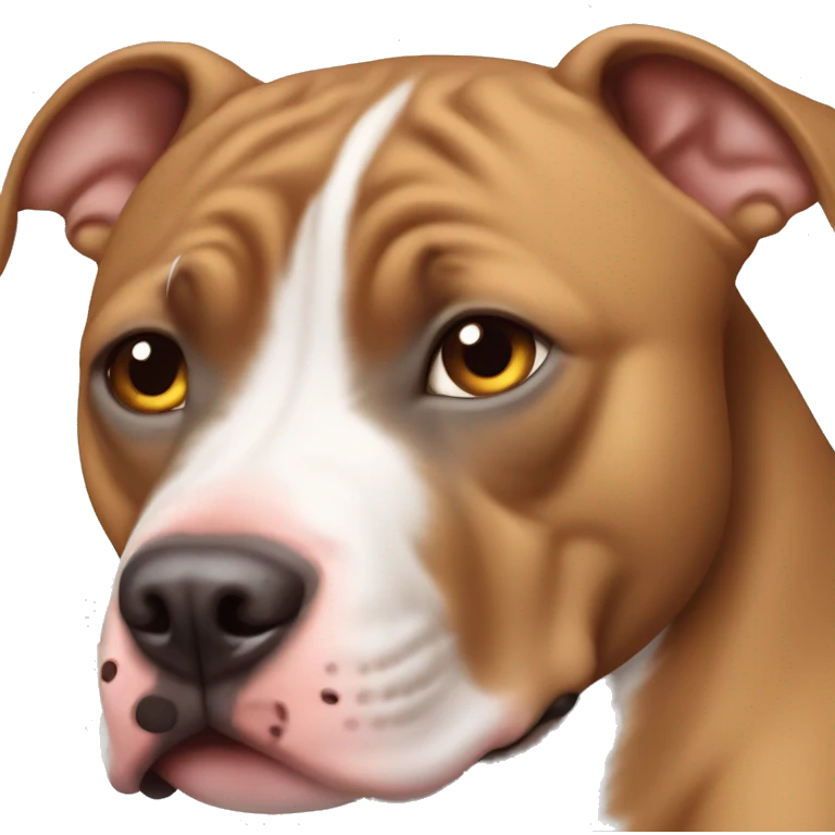 perro pitbull ojos celestes emoji