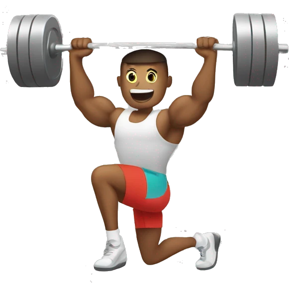 Weight lifting emoji