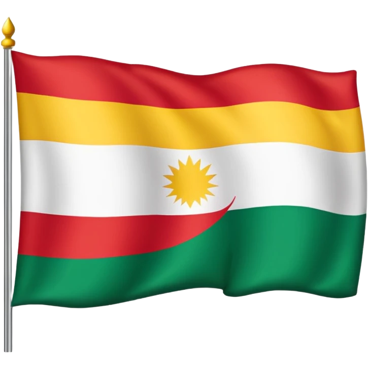 Create a Kurdistan flag  emoji