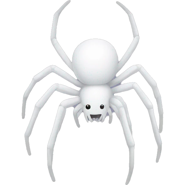 White spider emoji