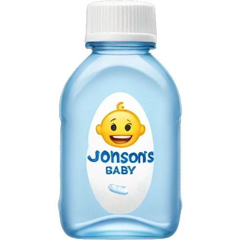 JOHNSON'S Baby oil bottle emoji