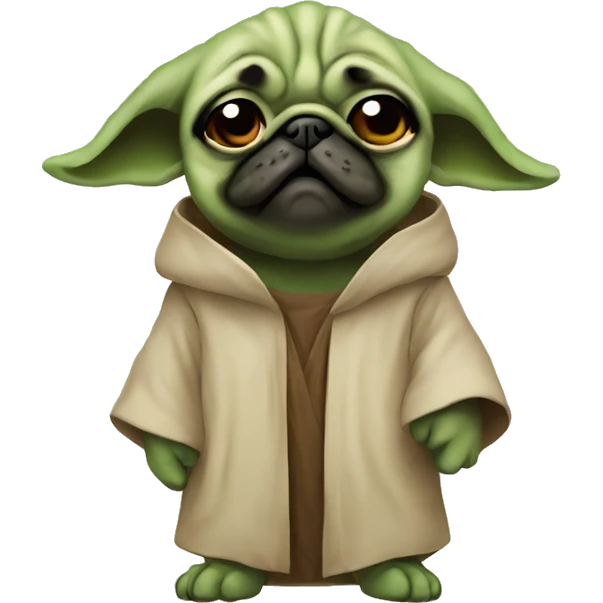 Yoda pug emoji