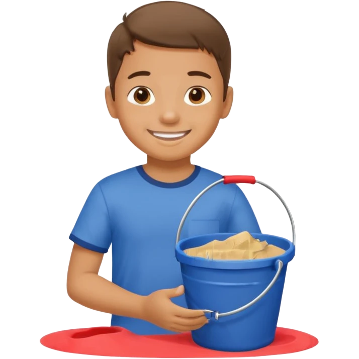 kid with sand bucket emoji