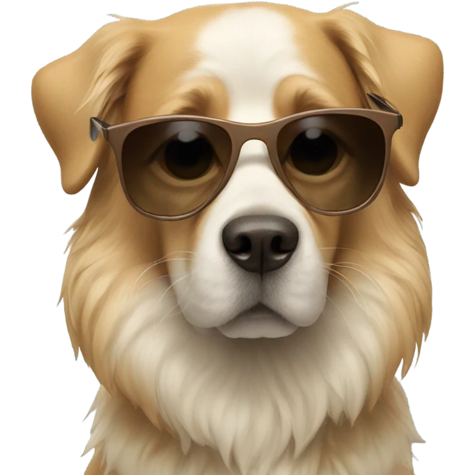 Dog with sunglasses  emoji