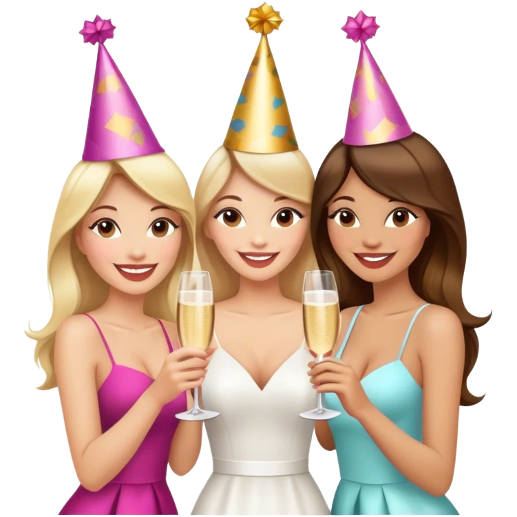 Girly bachelorette party in Paris emoji