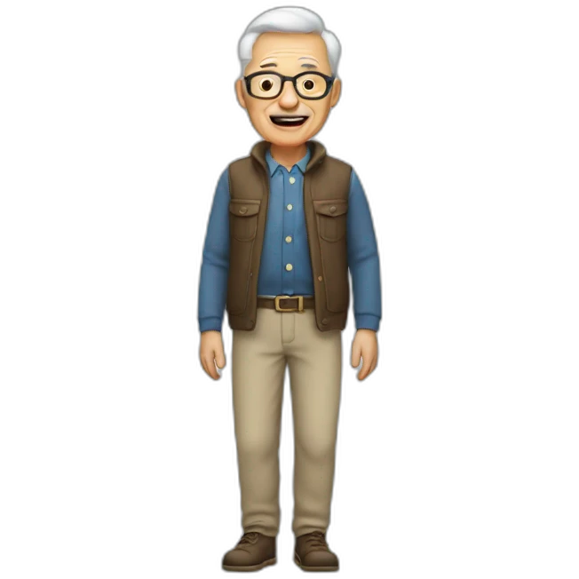 grandfather in trousers emoji