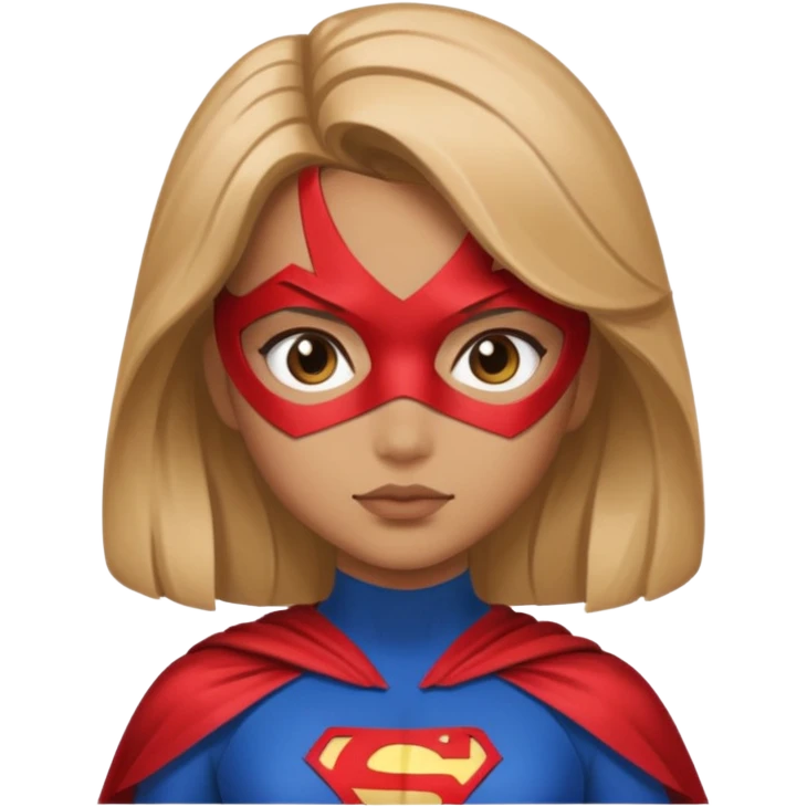 Queen side eye wearing a super hero costume a girl emoji