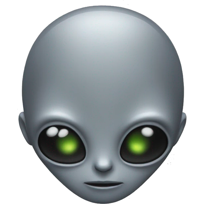 classic grey alien body emoji