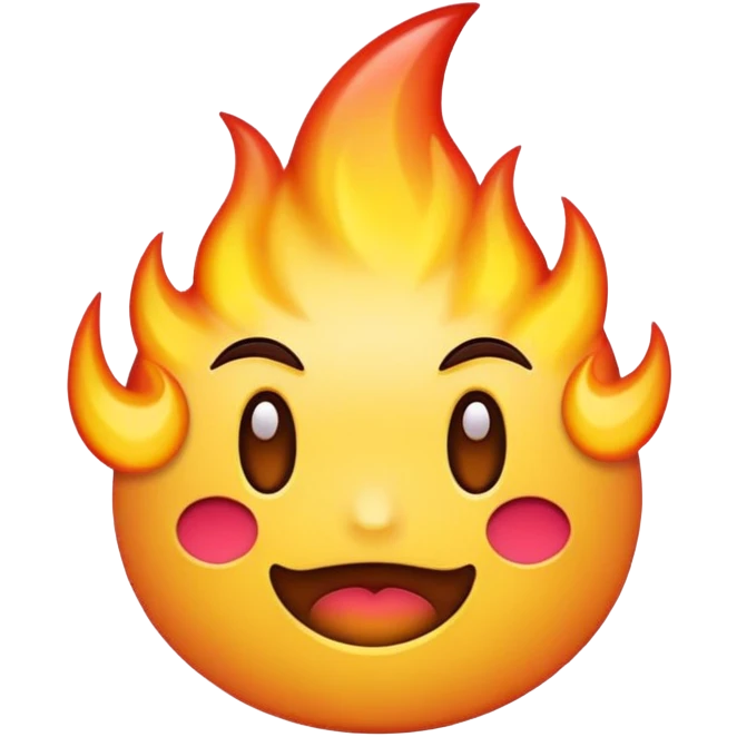 Mix this 3 emoji to 1 emoji base on 😈 and take kisses from 😘 and on the behind fire 🔥 emoji