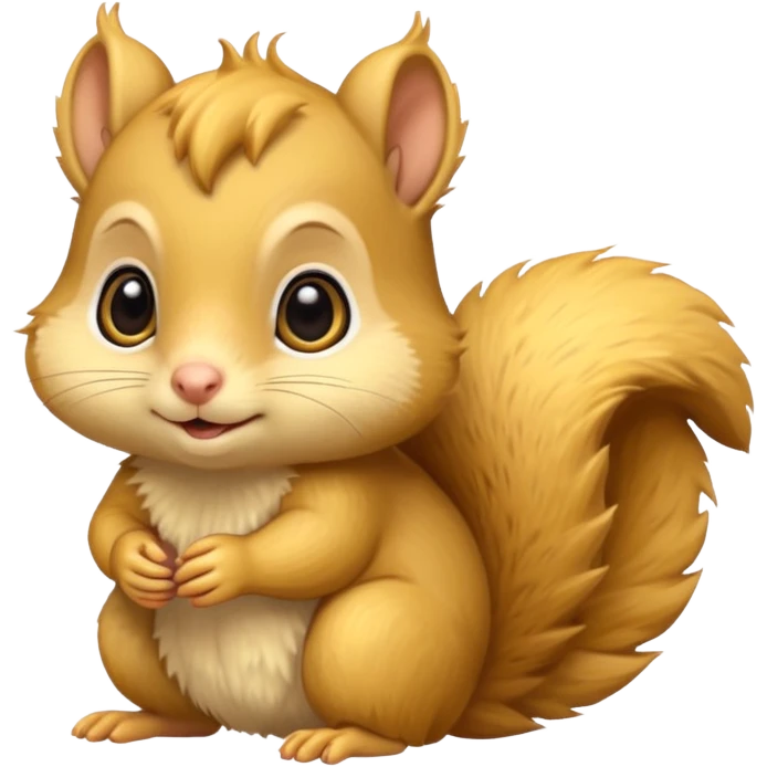 a yellow baby squirrel  emoji
