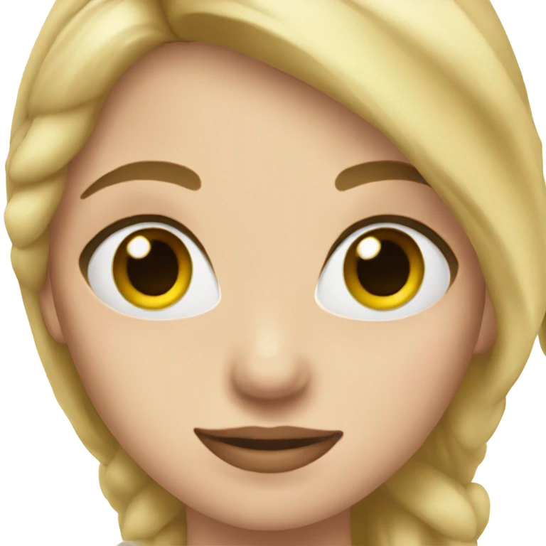 blonde girl ballet emoji