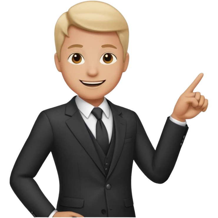 A consultant showing the path to sucess emoji