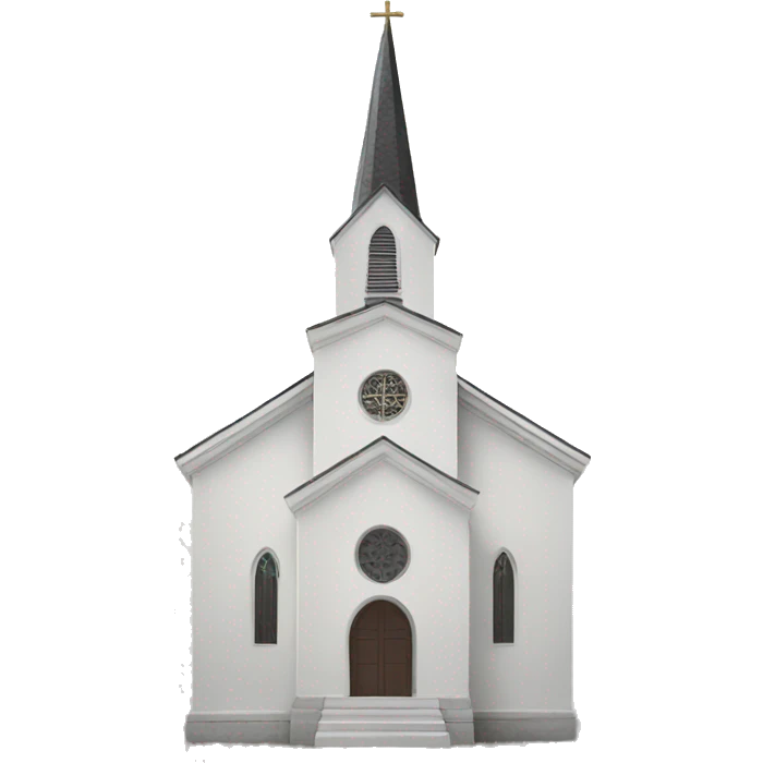 The White Church facing forward emoji