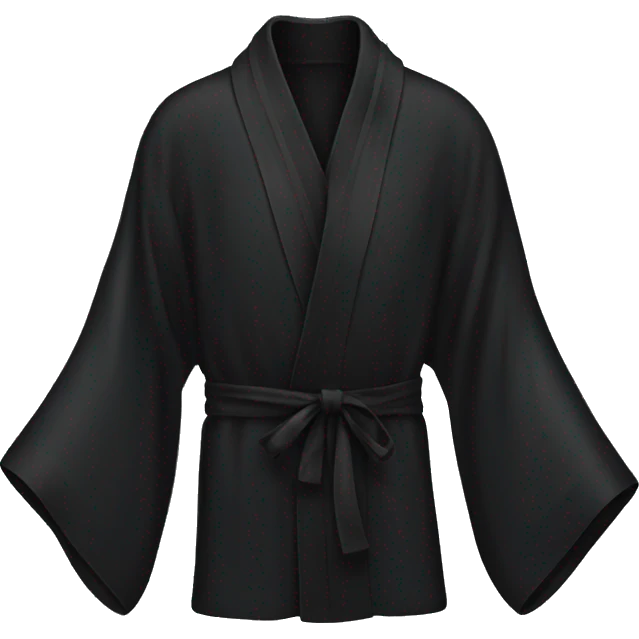  black silk robe emoji