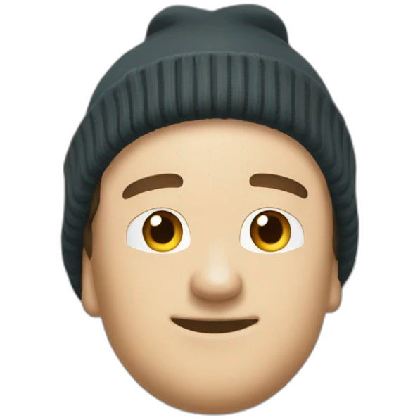 mark hoppus with beanie hat emoji