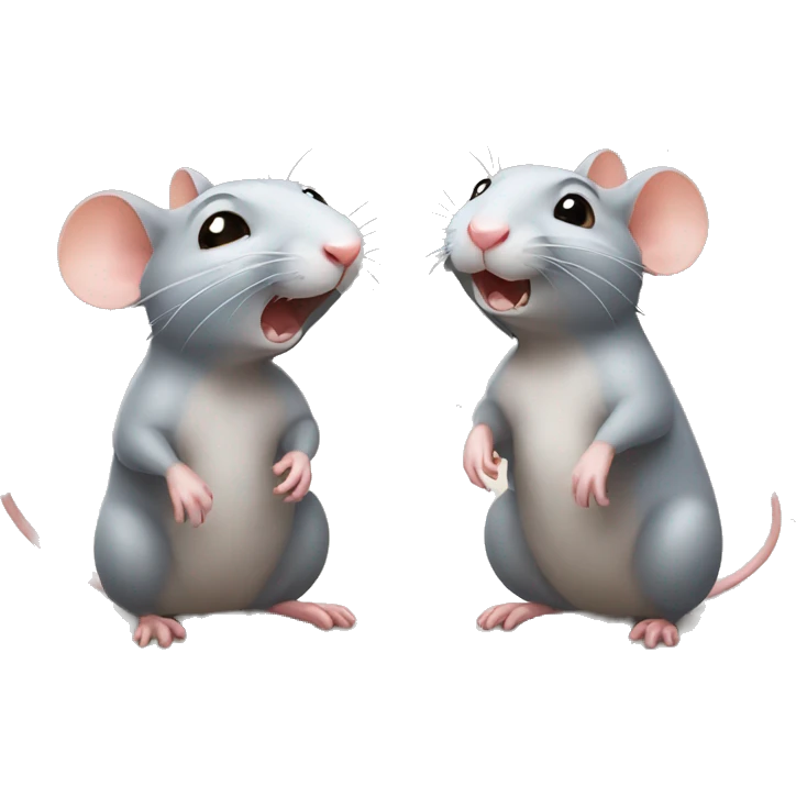 two rats squeak speak emoji