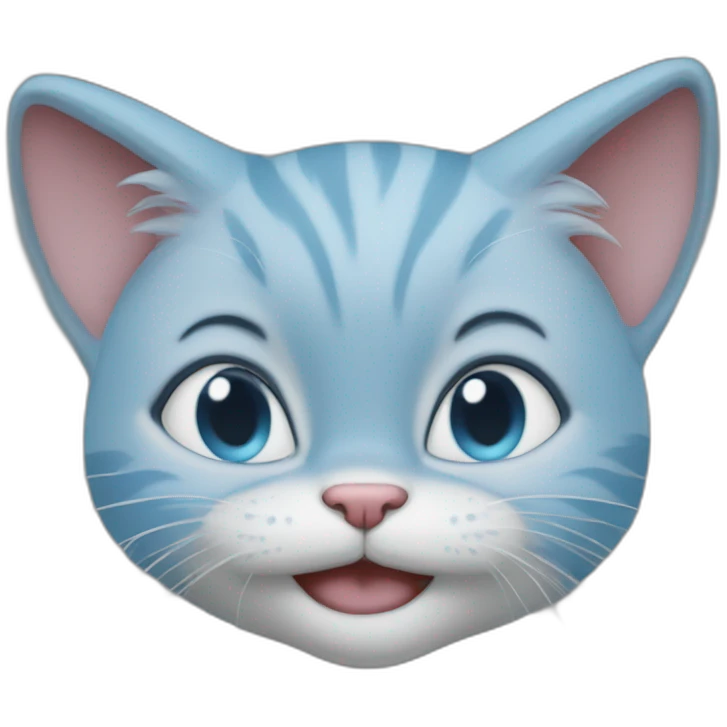 Blue cat smurf meme emoji