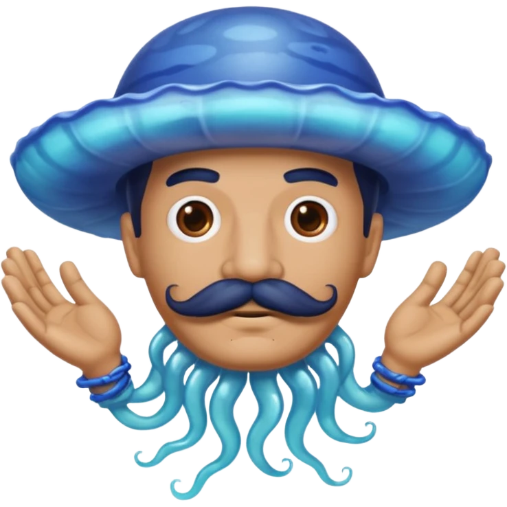 Un portugais avec une moustache mexicaine avec du ciment dans les mains  emoji