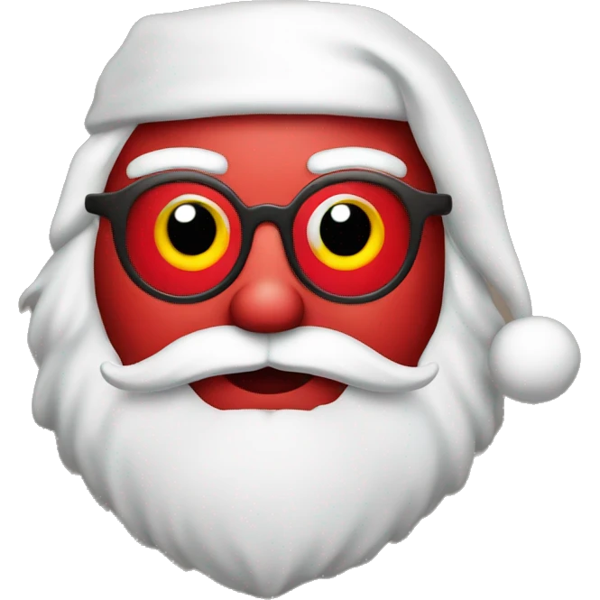 Heart eye Santa emoji