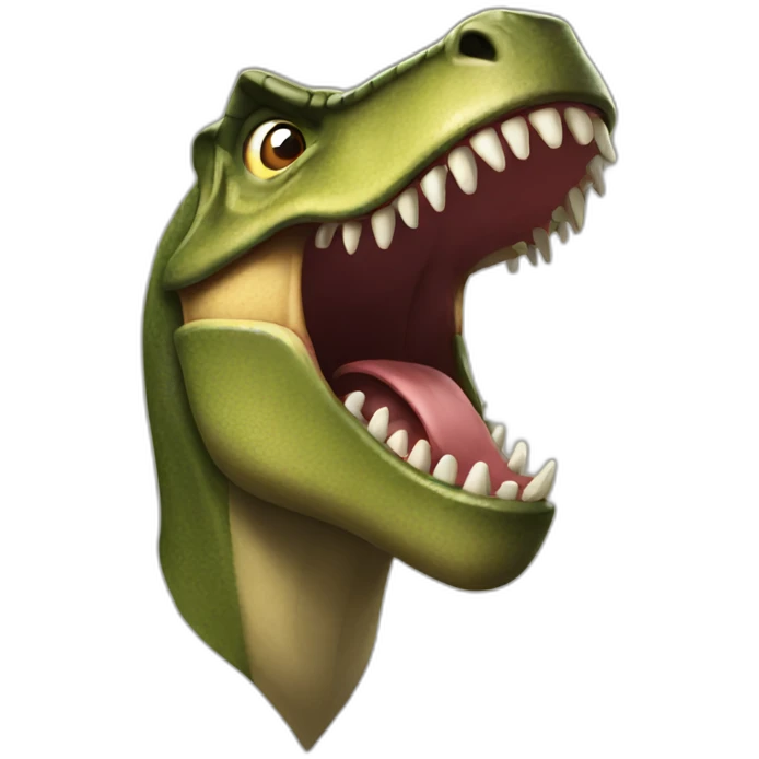 trex roaring emoji