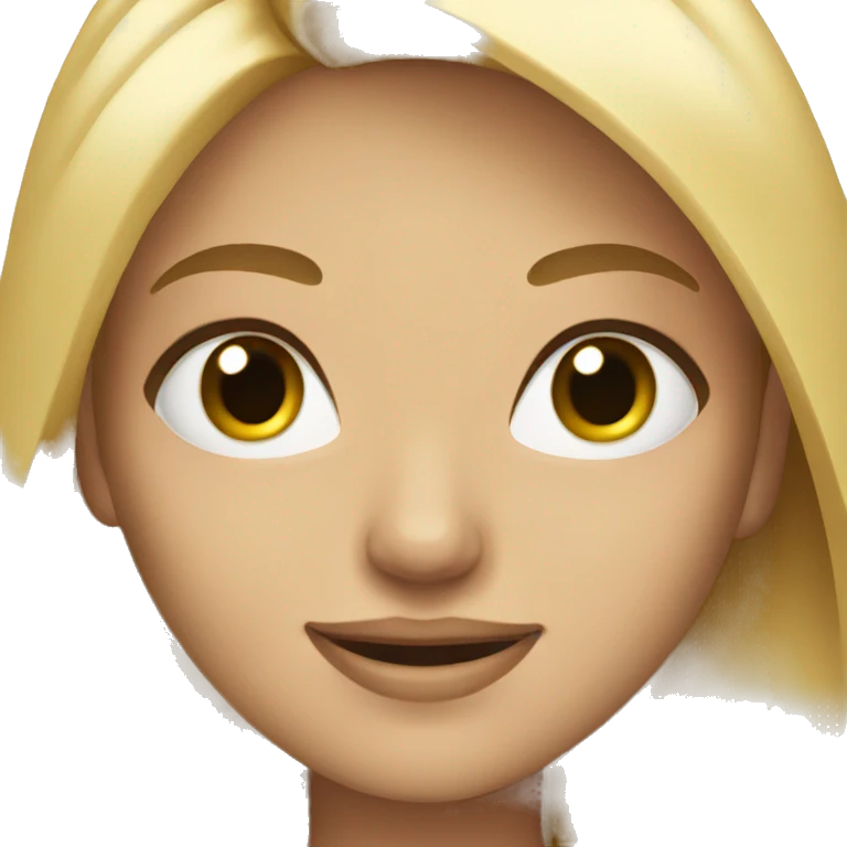 blonde girl  emoji