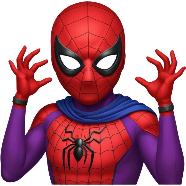Web-Slinger hero fake emoji