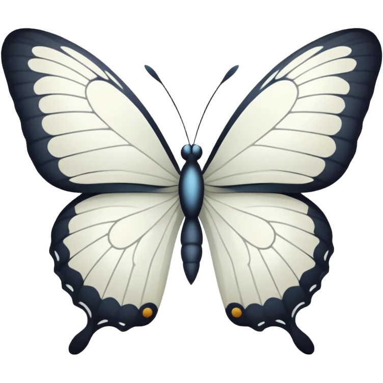 White butterfly emoji