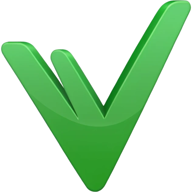 Green check mark no background emoji