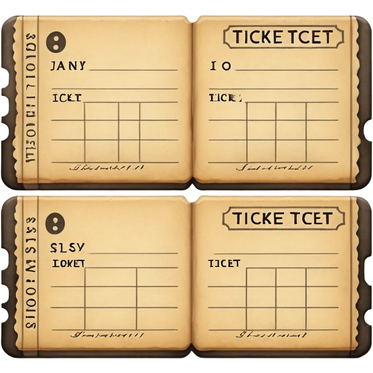 ticket ledger emoji