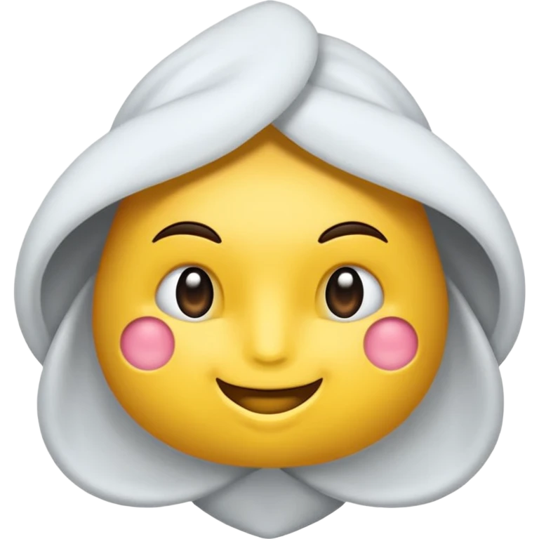 Белый бутон розы emoji