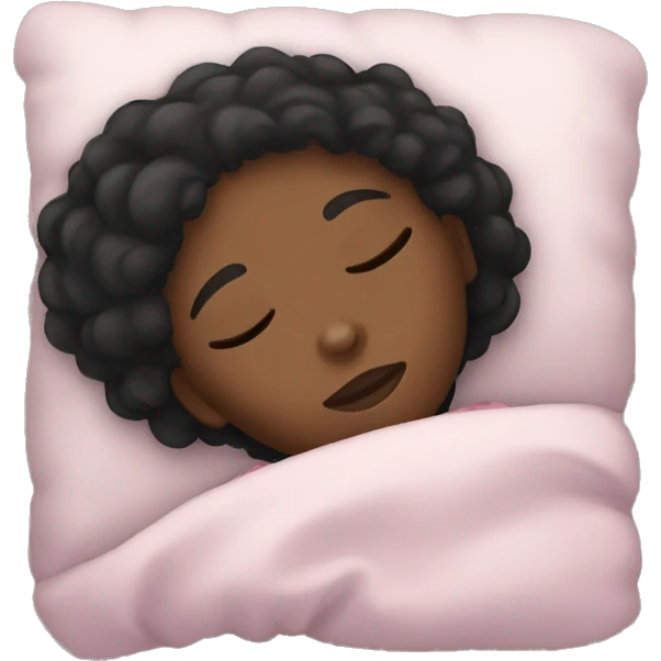 black girl sleeping emoji