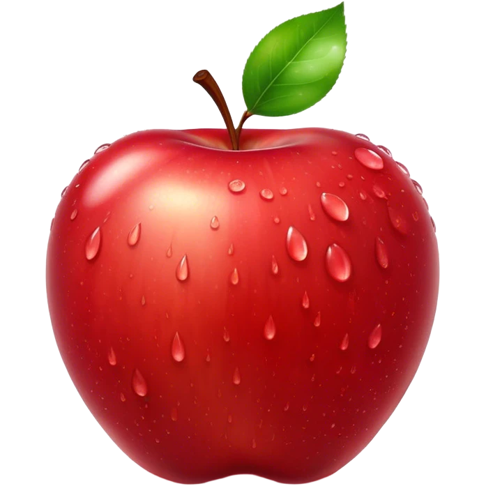 Cinematic crisp, shiny red apples, glistening under soft natural light, perfectly round with tiny water droplets, warm rich hues, highly detailed and fresh. emoji