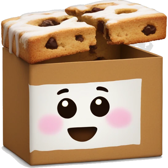 Crumbl cookie box emoji
